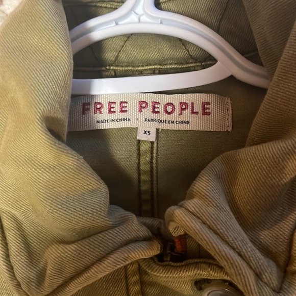 Free People Women's Seize The Day Jacket Green, XS, Like New - Picture 2 of 6